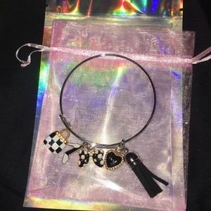 Silver Charm Bangles